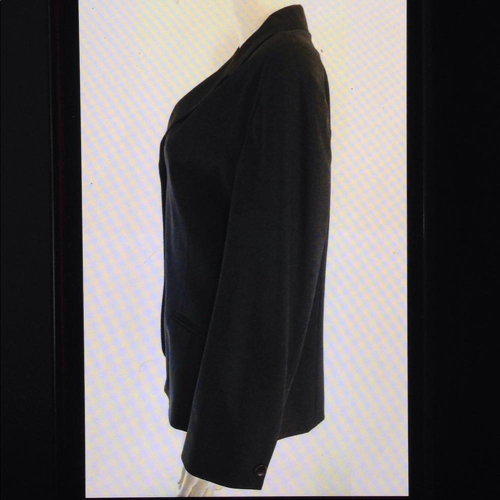 Kuhlman Wool Button Front Lined Career Blazer - image 4